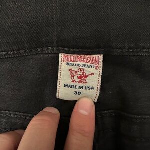 Men’s true religion black jeans